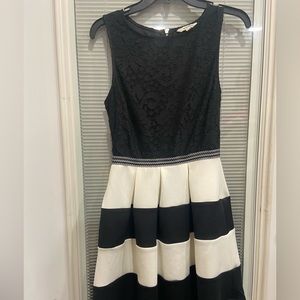 Speechless dress with fur coat